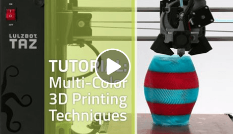 How to do multi-color prints with Lulzbot 3D printers