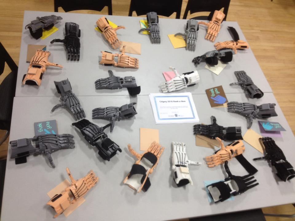 Alberta collaboration has students 3D printing prosthetic hands for children in need for Edmonton Hand-a-thon