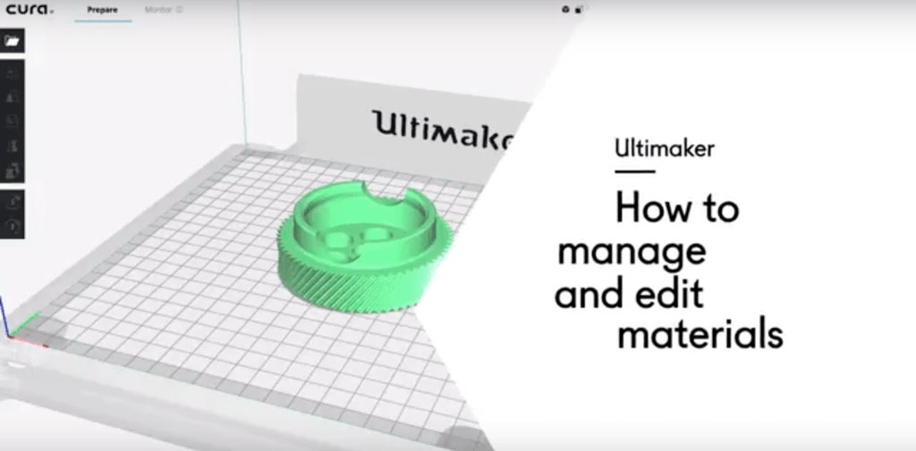Ultimaker Cura - How to manage and edit materials