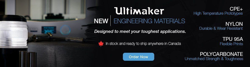 Ultimaker Engineering Filaments Now Available