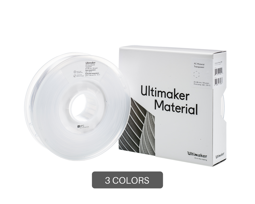 Ultimaker Polycarbonate Filament - 2.85mm (0.75kg) - Print Your Mind 3D